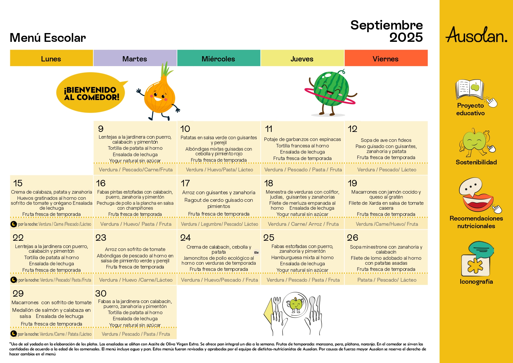 MenuSeptiembre