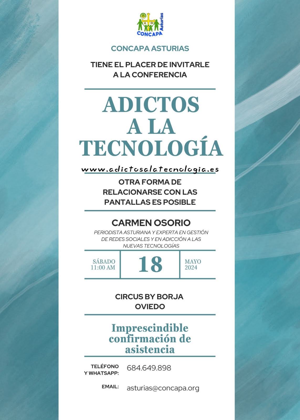 CONFERENCIA ADICTOS A LA TECNOLOGÍA